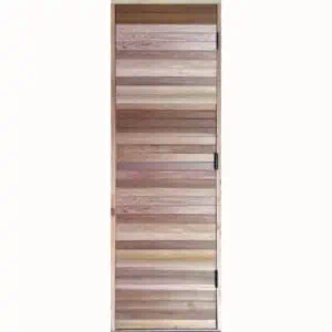 T&G Clad Cedar Sauna Door / 24x82 RO + No Window