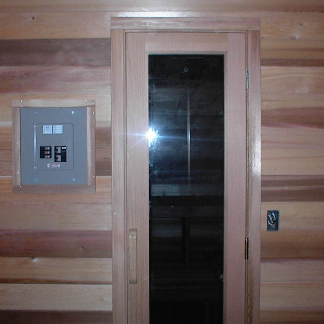 6x8 Indoor Sauna Kit / Freestanding Pre-Fab Modular 4 Residential Sauna Door + 16" x 67" Clear Glass