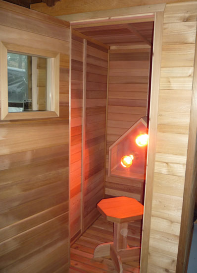 Infrared Sauna Light Triangular Box | Cedarbrook Sauna + Steam