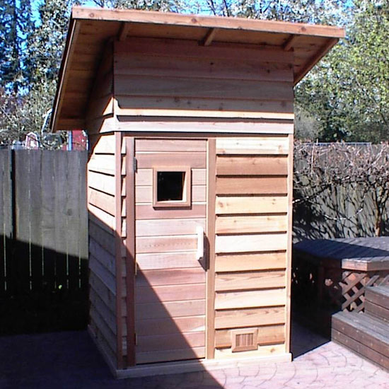 4x4 Outdoor Sauna Kit | Cedarbrook Sauna + Steam