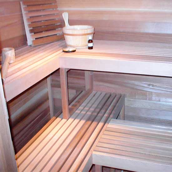 5x10 Cedar Sauna Materials Package 2 5x7 sauna interior 10