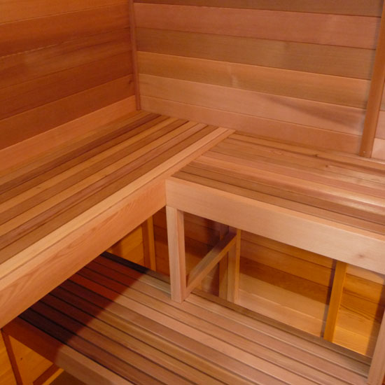 Custom 6x6 Indoor Sauna Kit / Freestanding Pre-Fab Modular | Cedarbrook Sauna + 6X6PF