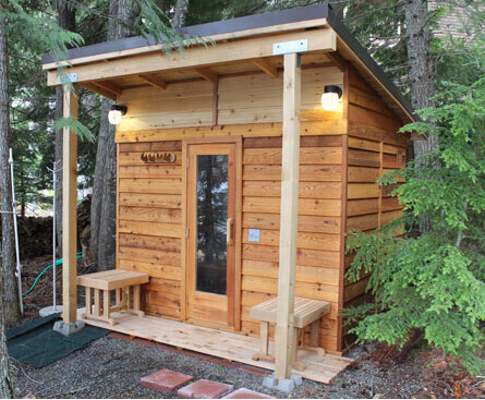 Custom 7x7 Outdoor Sauna Kit / ADA Freestanding Pre-Fab Modular