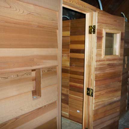 Custom 8x10 Indoor Sauna Kit / Freestanding Pre-Fab Modular | Cedarbrook Sauna + 8X10PF