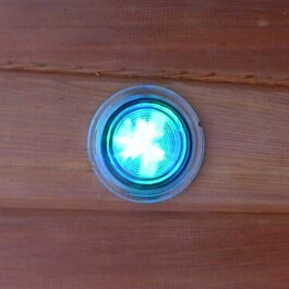 Sauna Chromatherapy Light Assembly / Blue Closeup