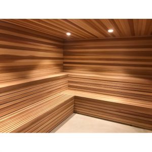 9x9 cedar sauna room