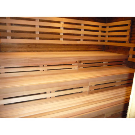 Actual 9Ft Cedar Sauna Bench | 100% Western Red Cedar SB-9FT