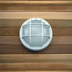 Round Sauna Light flush mount marine style sauna light white