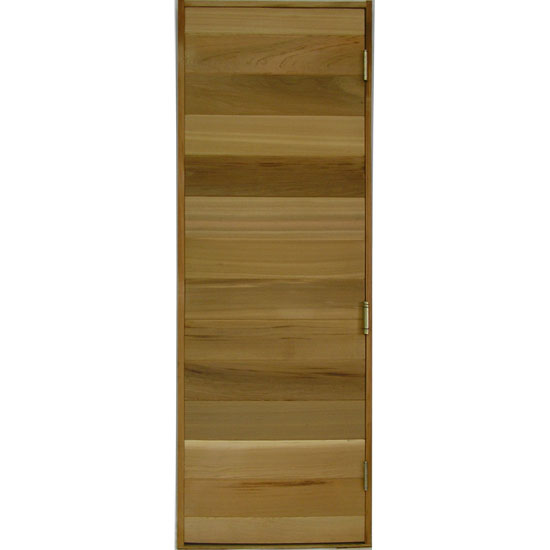 T&G Clad Cedar Sauna Door / 24x82 RO + No Window | Cedarbrook