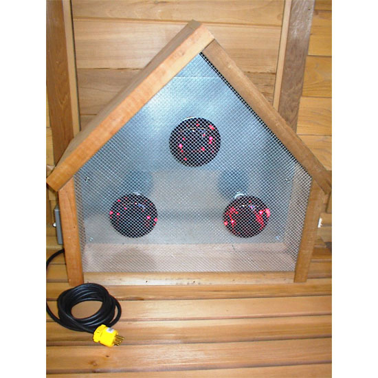 Infrared Sauna Light Triangular Box | Cedarbrook Sauna + Steam