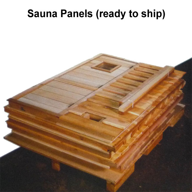 7x7 Indoor Sauna Kit / Freestanding Pre-Fab Modular 6 Prefab Sauna Panels Ready to Ship