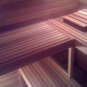 Sauna Bench Corner Example