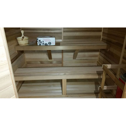 Custom 7x7 Indoor Sauna Kit / Freestanding Pre-Fab Modular | Cedarbrook Sauna + 7X7PF-ADA
