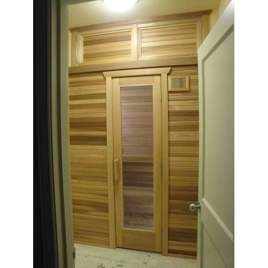 Large Glass Sauna Door | Cedarbrook Sauna + Steam