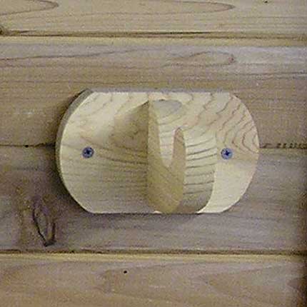 Sauna Towel Hook (1 Hook, Cedar) | Cedarbrook Sauna + Steam 1HOOK