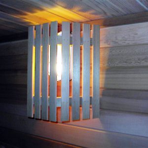 Sauna Wooden Lampshade (Wall)