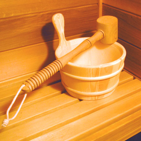 Spruce Wood Sauna Bucket and Ladles wood sauna bucket