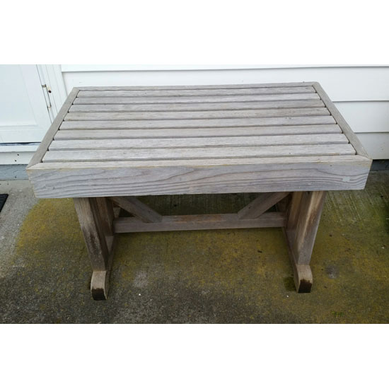 5 Foot Cedar Bench / 18x60" Freestanding Pedestal 8 30 Inch Cedar Bench