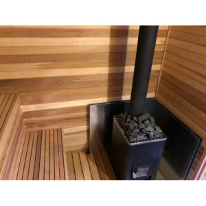 Harvia M3 Wood Burning Sauna heater with Reflective Heat Safety Panels