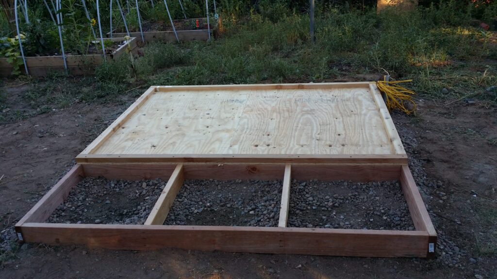 Sauna Simple Base Plywood Over PT2x6