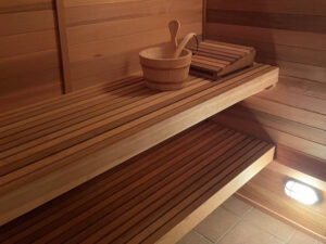 Hot Yoga Benches Retracted Position