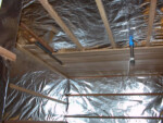 Foil Installation in Commercial Sauna Interior
