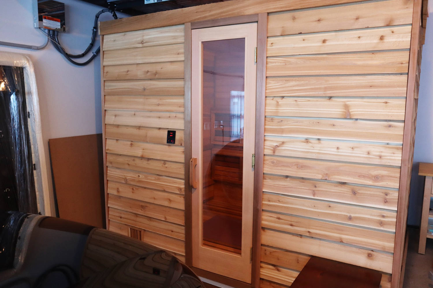 Custom 6x8 Indoor Sauna Kit / Freestanding Pre-Fab Modular | Cedarbrook Sauna + 6X8PF