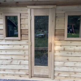 6x7 Outdoor Sauna 7 ft tall / 15x24 Sauna Window
