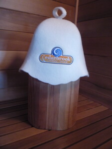 Cedarbrook Sauna Hat with Logo