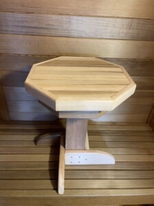 Rotating Cedar Sauna Stool