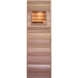 Clad Sauna Door / 24x76 RO + Small Window | Cedarbrook Sauna + Steam