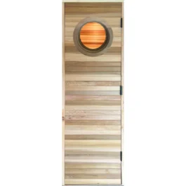 Marine Sauna Door with round portal window