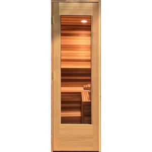 Rail Stile Sauna Door 16x67 clear glass