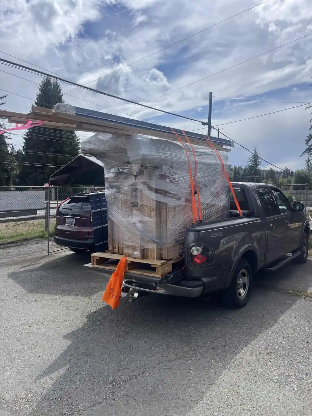 5x7 Outdoor Sauna Kit | DIY Backyard Sauna Kit 13 5x7 mod wooder on a half ton truck